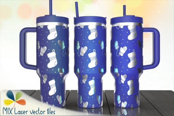 Christmas Tumbler Laser Engraved SVG Graphics