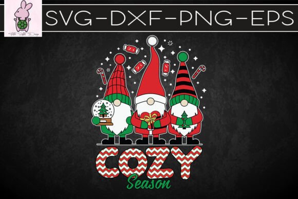 Cozy Season Gnomies Christmas SVG: Graphics for Crafts