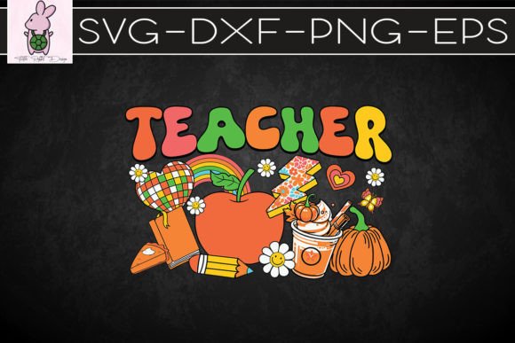 Fall Teacher Retro Fall SVG: Graphics for Crafts & Content