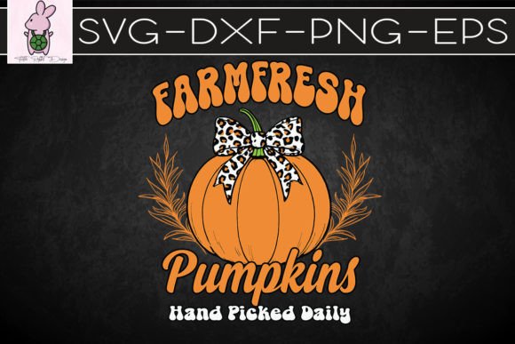 Farm Fresh Pumpkins Retro Halloween SVG: Crafts & Graphics for Local Brands