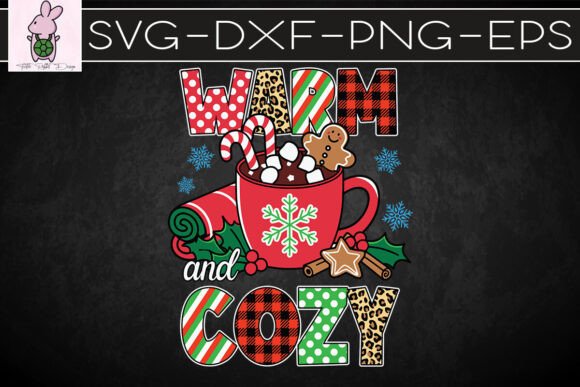 Warm Cozy Coffee Christmas SVG Graphics for Crafts